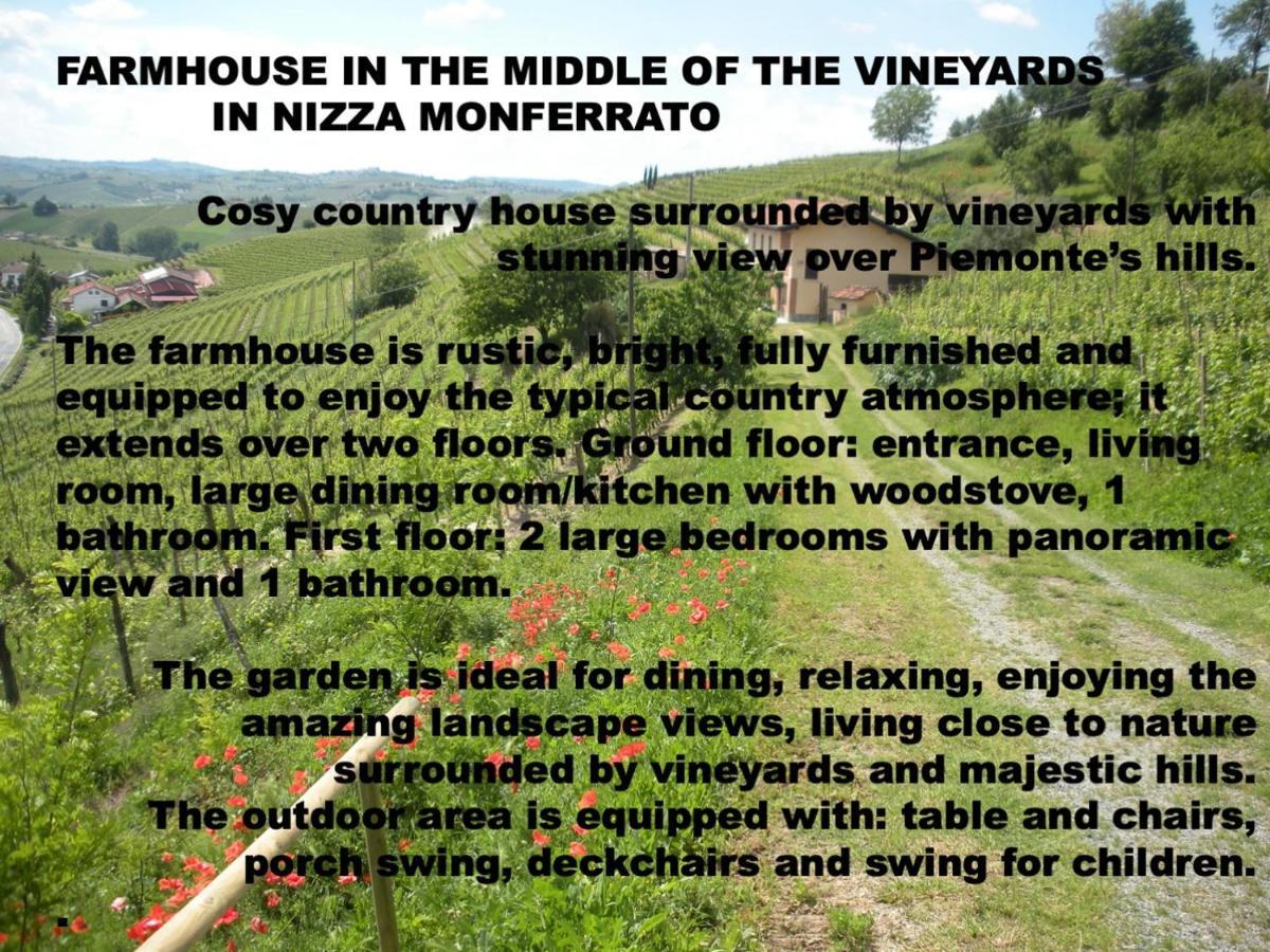 Cascina Tra I Vigneti A Nizza Monferrato Villa Eksteriør bilde